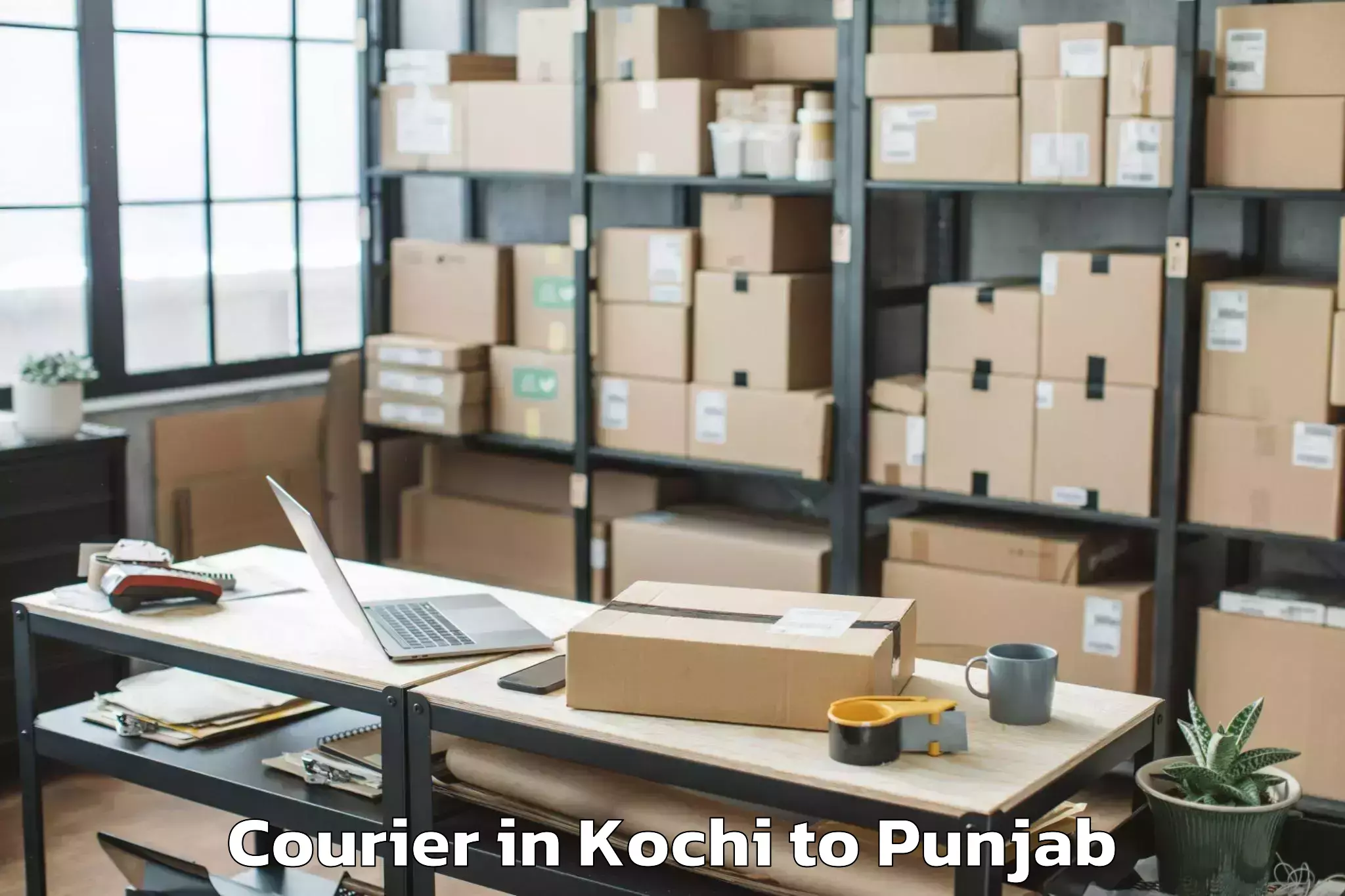 Reliable Kochi to Lakhanpur Courier